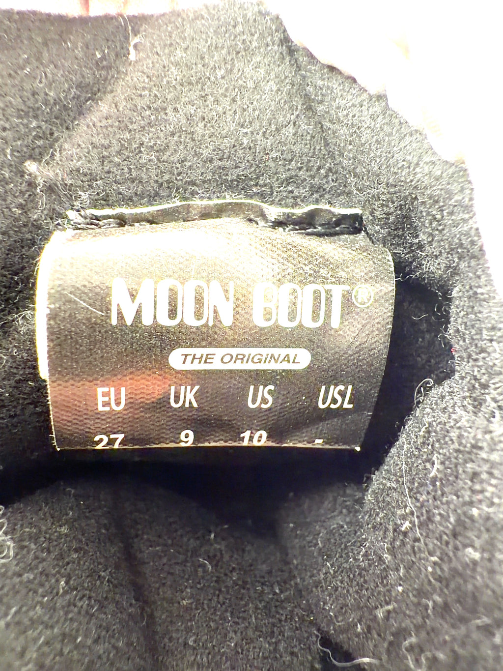 Moon Boot Metallic Colour, size UK 9 EU 26.5 👼 — fabric detail