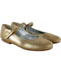 papouelli gold Avery Mary Jane, size UK 12.5 EU 31 👼 — front