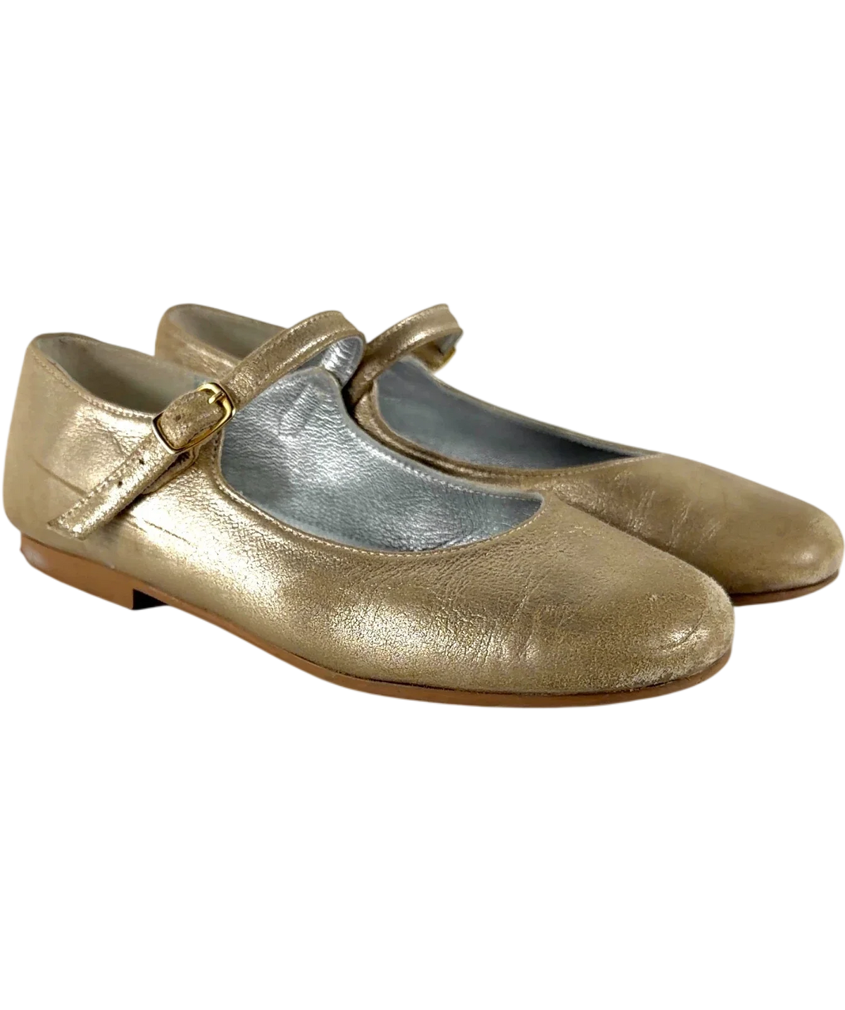 papouelli gold Avery Mary Jane, size UK 12.5 EU 31 👼 — front
