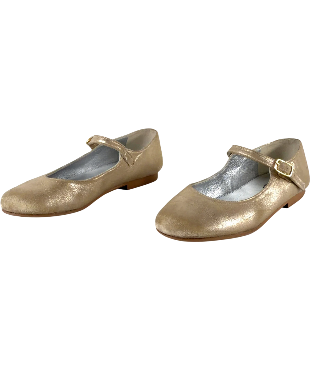papouelli gold Avery Mary Jane, size UK 12.5 EU 31 👼 — label