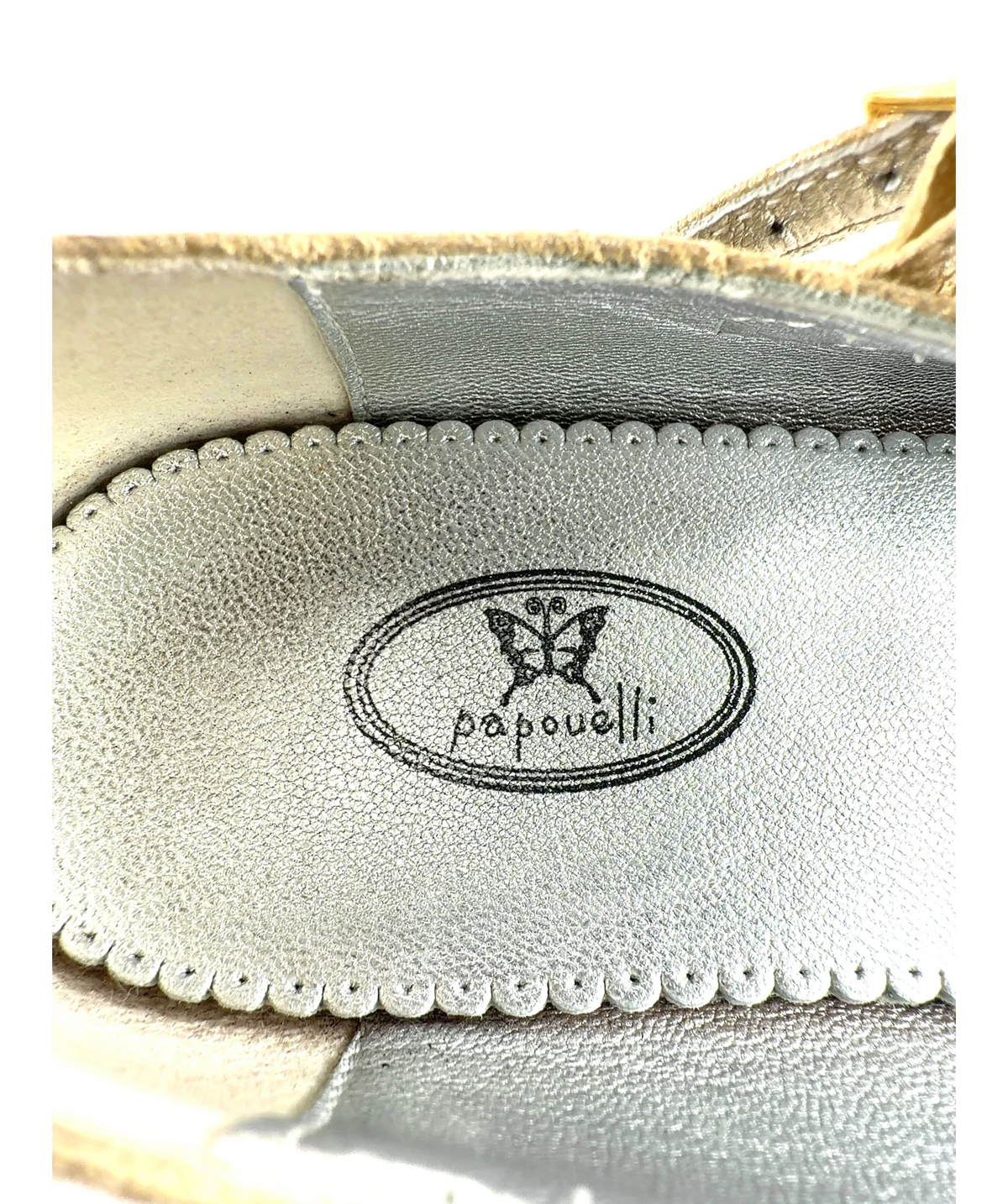 Papouelli Avery Mary Jane Metallic Brown UK 12.5 — Brand