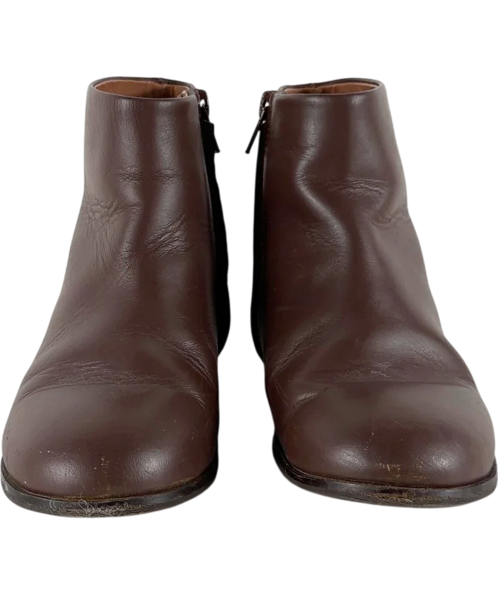 Age of Innocence Brown Ankle Boot EU 31 — Front (both, face on)