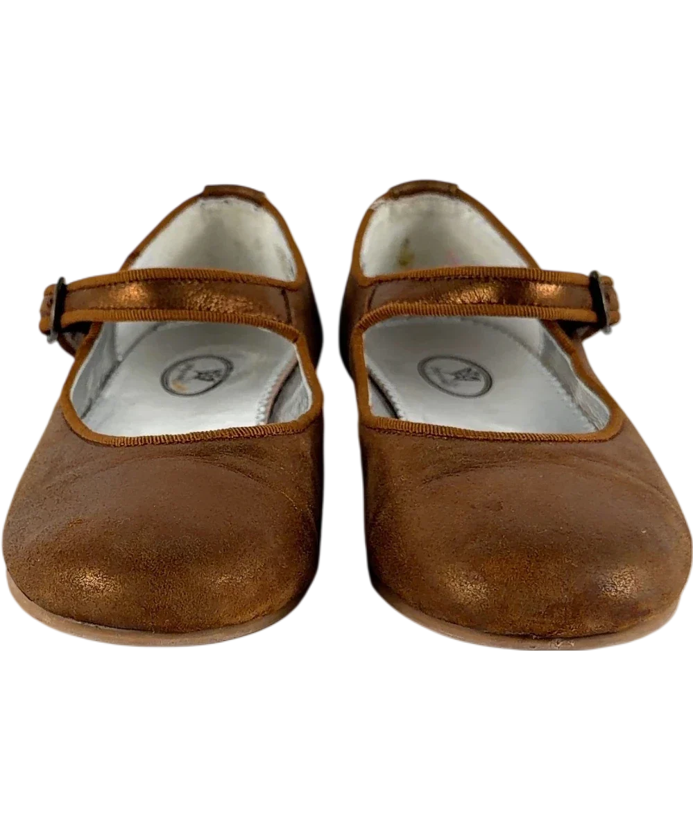 papouelli bronze Angelica Buckle Metallic, size UK 12.5 EU 31 👼 — detail