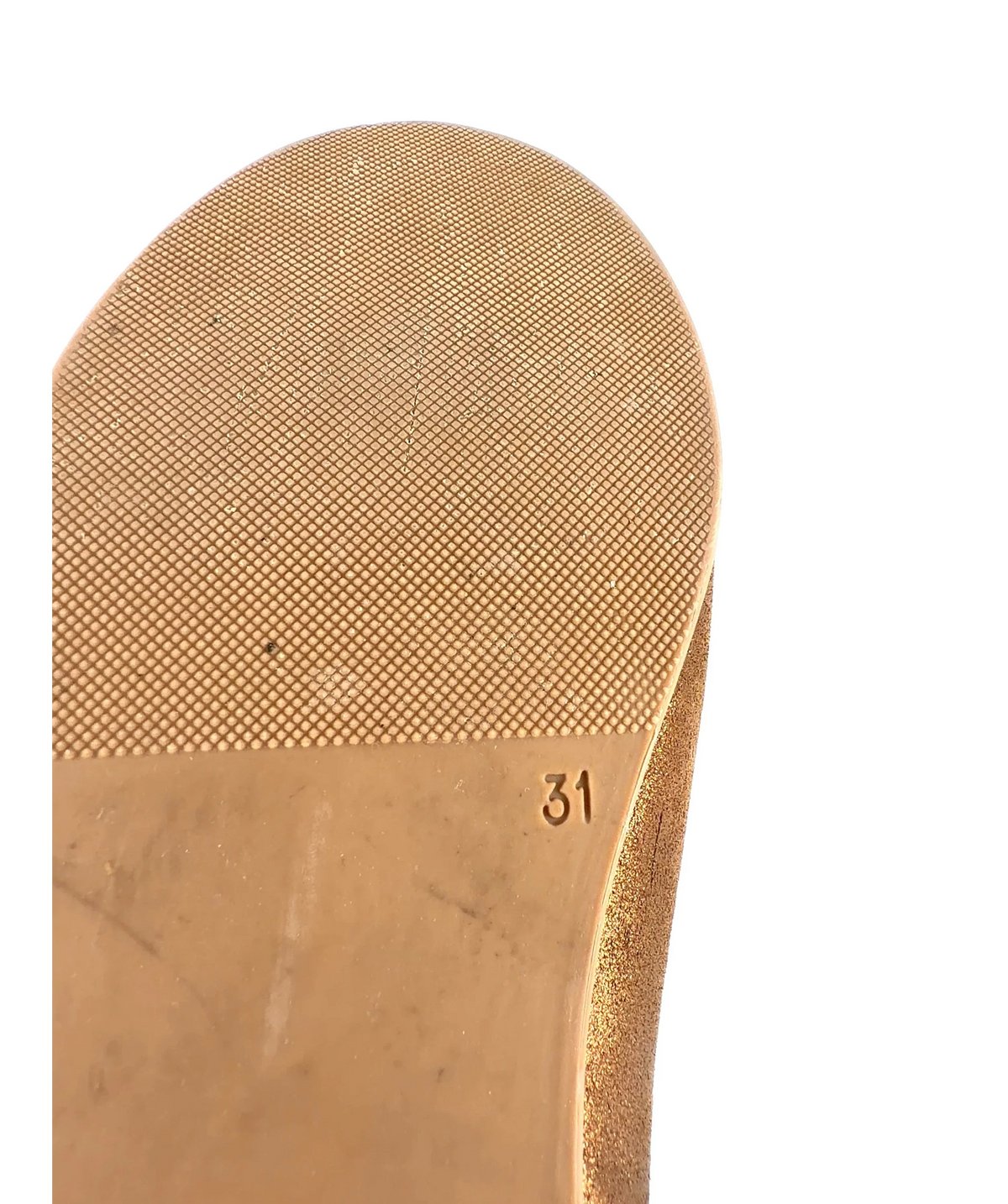 Papouelli Angelica Buckle Metallic Brown Flat UK 12.5 — Size