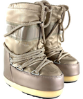 Moon Boot Metallic BRONZE  Wraparound Lacing Snow Boot, size UK 6 EU 23 👼 — front
