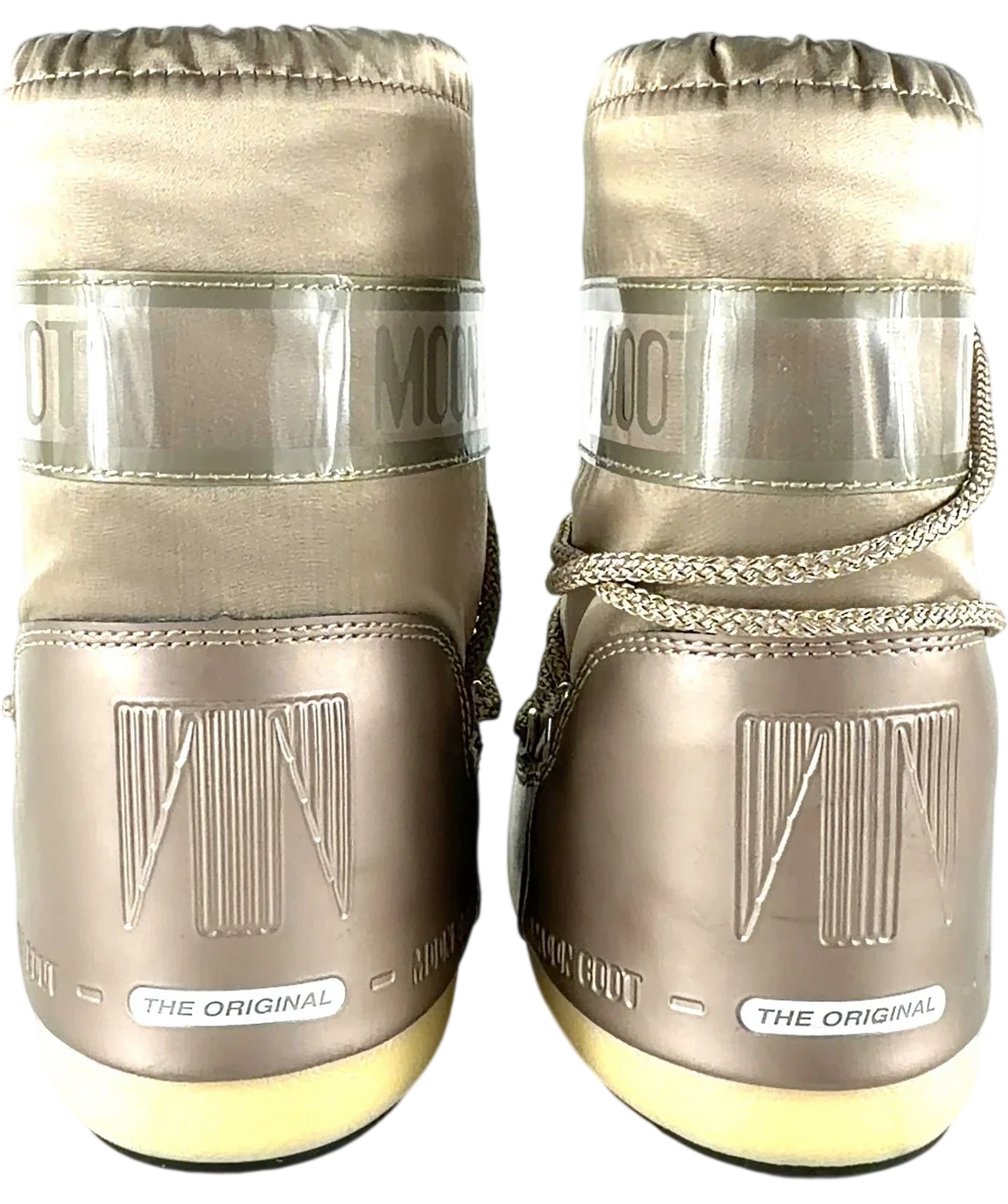 Moon Boot Metallic Bronze Wraparound Lacing Snow Boot UK 6 EU 23 — Back