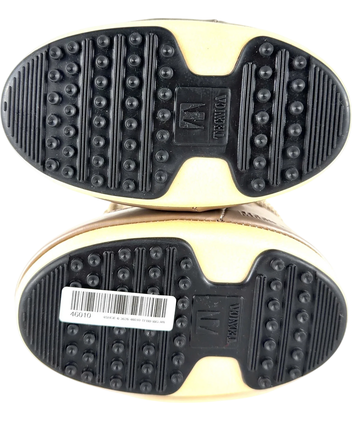 Moon Boot Metallic Bronze Wraparound Lacing Snow Boot UK 6 EU 23 — Sole