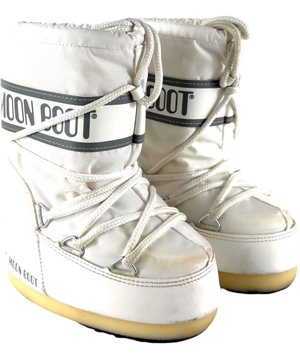 Moon Boot White Wraparound Lacing Snow Boot UK 6 - 8