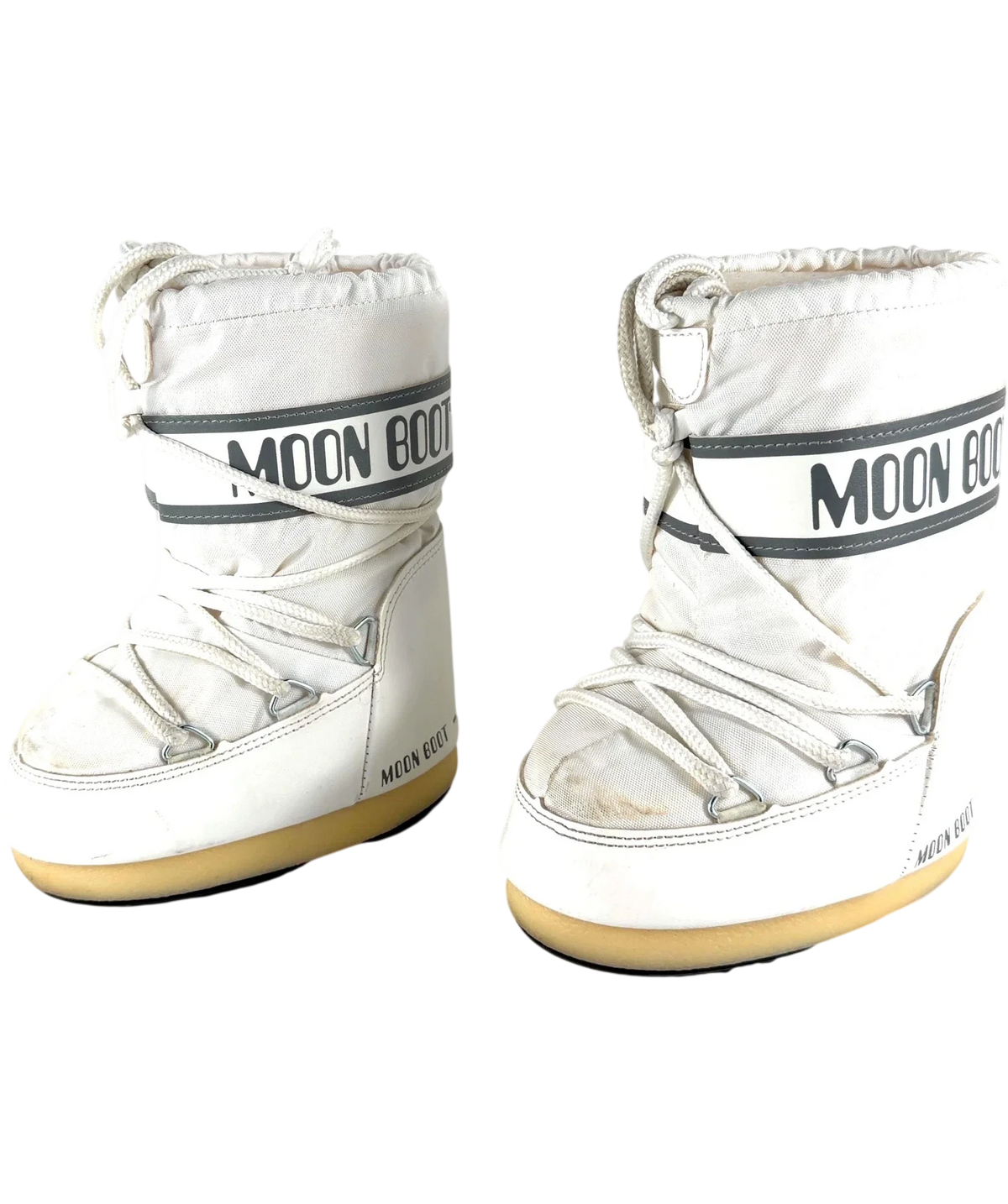 Moon Boot White Wraparound Lacing Snow Boot UK 6 - 8 — Side (both)