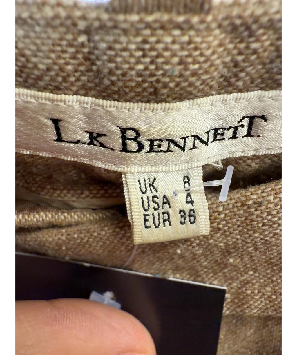LK Bennett Beige Colour, size UK 8 — care label