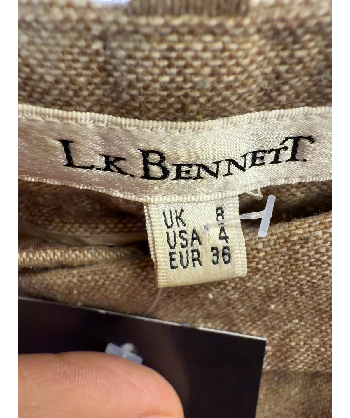 LK Bennett Beige Colour, size UK 8 — care label