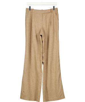 LK Bennett Beige Wool / Silk Blend Trousers UK 8