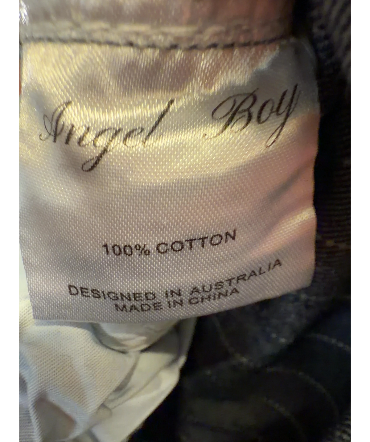 Angel Boy Blue Colour, size UK XS — label