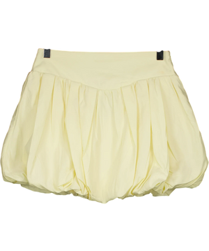 Mistress Rocks Cream Bubble Hem Skirt UK XS
