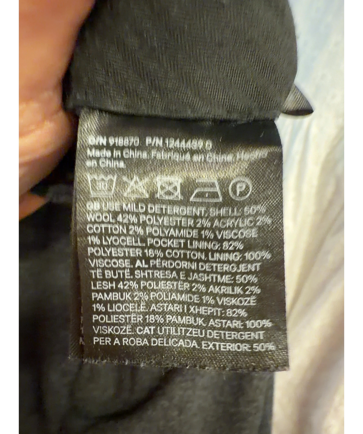 H&M Grey Colour, size W32 — label