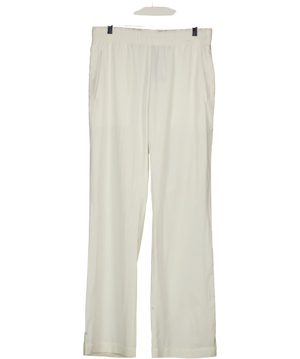 James Perse White Elasticated Drawstring Trousers UK 10