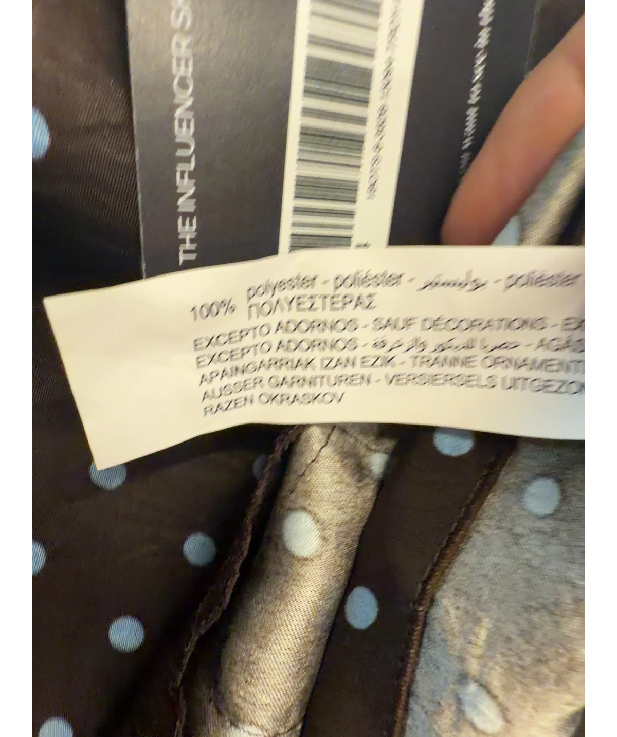 Lefties Brown Colour, size UK S — label