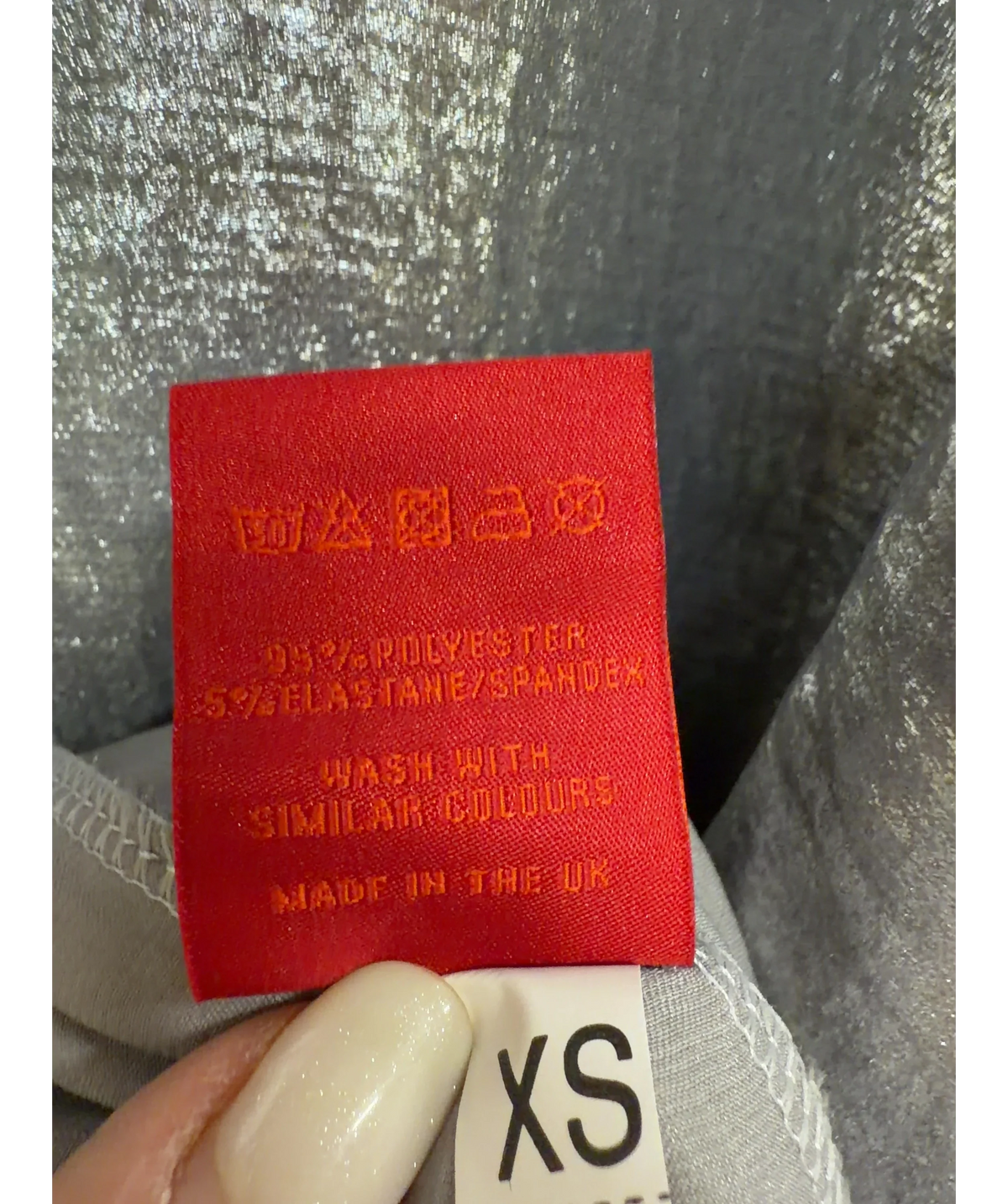 Coucoo silver Colour, size UK XS — label