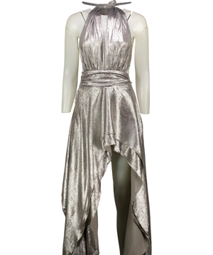 Coucoo Lavaze Dress Liquid Stain Silver UK XS