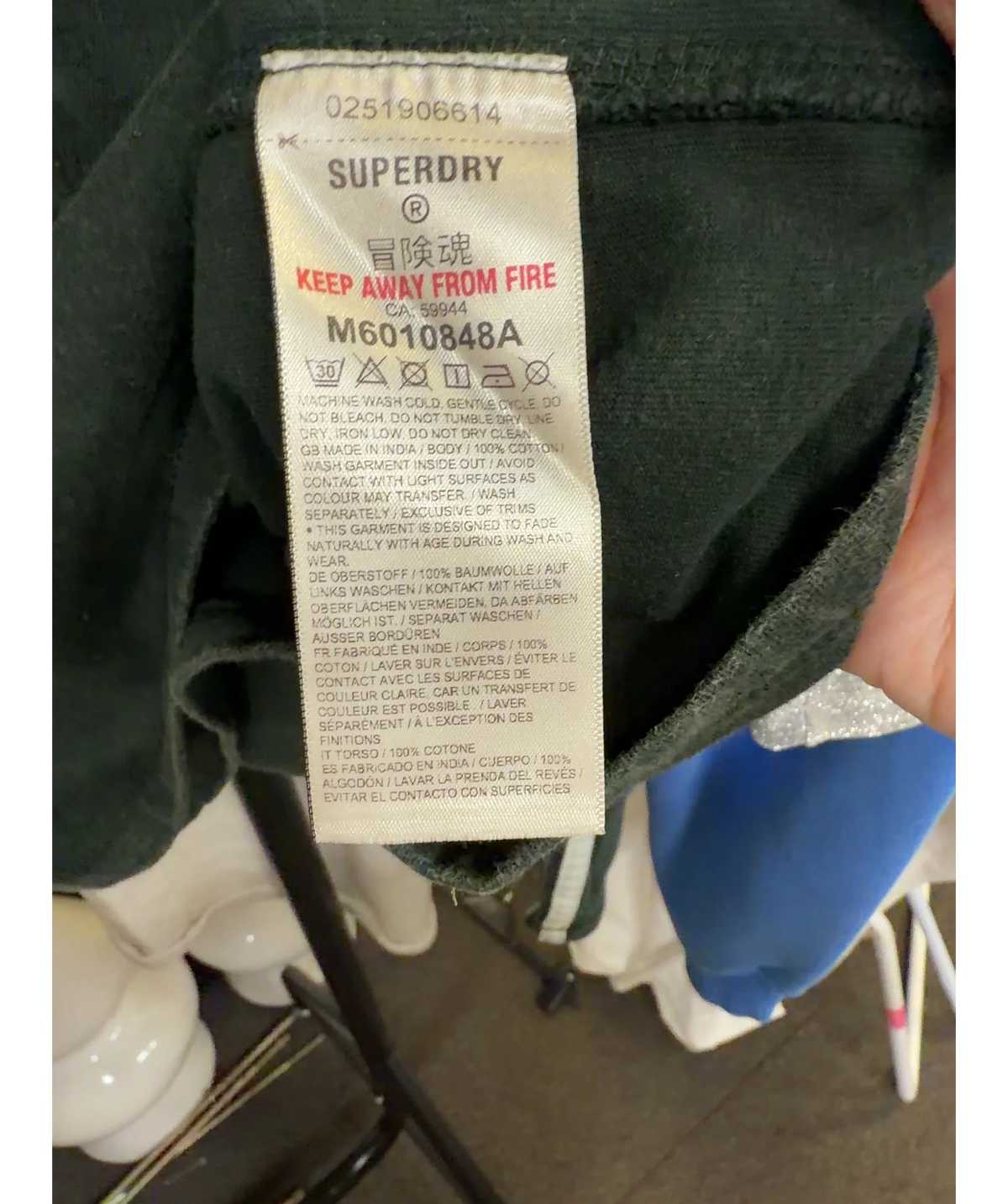 Superdry Green Colour, size UK S — label