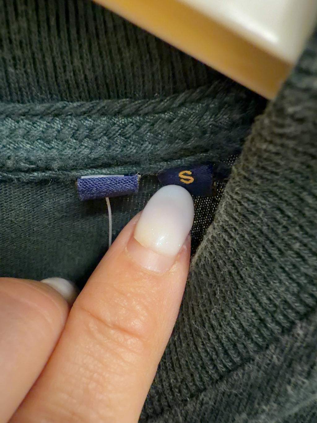 Superdry Green Colour, size UK S — care label
