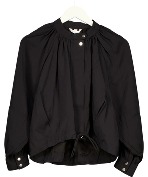 H&M Balloon-Sleeved Modal Jacket Black UK XS