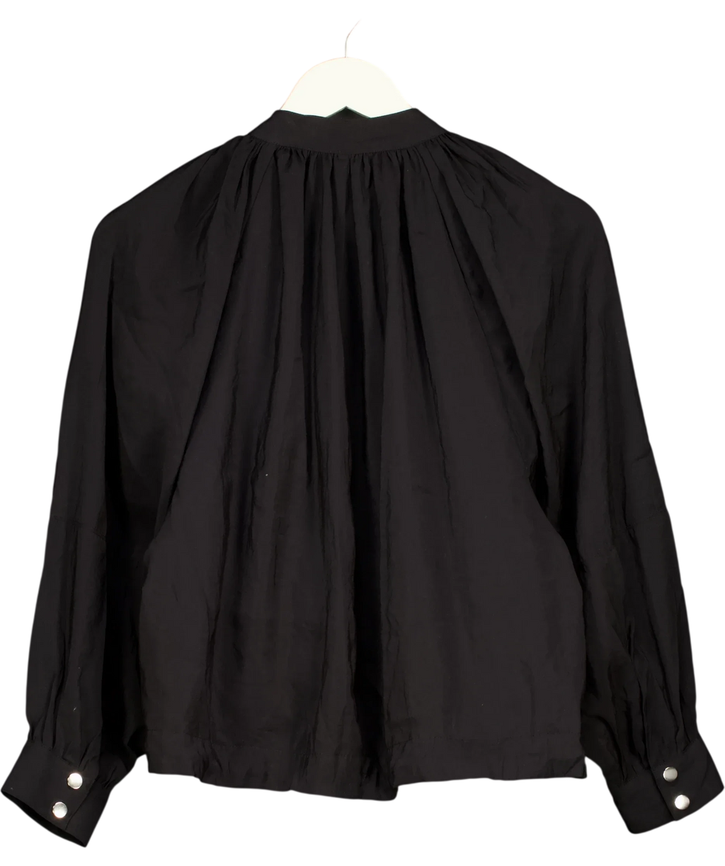 H&M Black Balloon-sleeved modal jacket, size UK XS — back