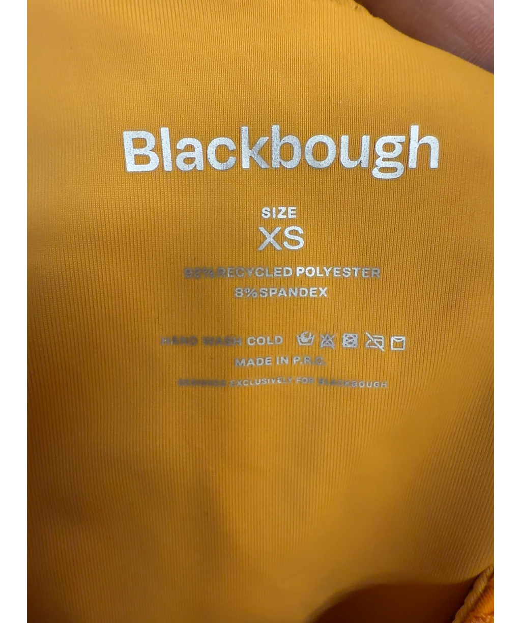 Blackbough Orange Kaia Cut-Out One Piece, size UK XS — label