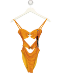 Blackbough Orange Kaia Cut-Out One Piece, size UK XS — front