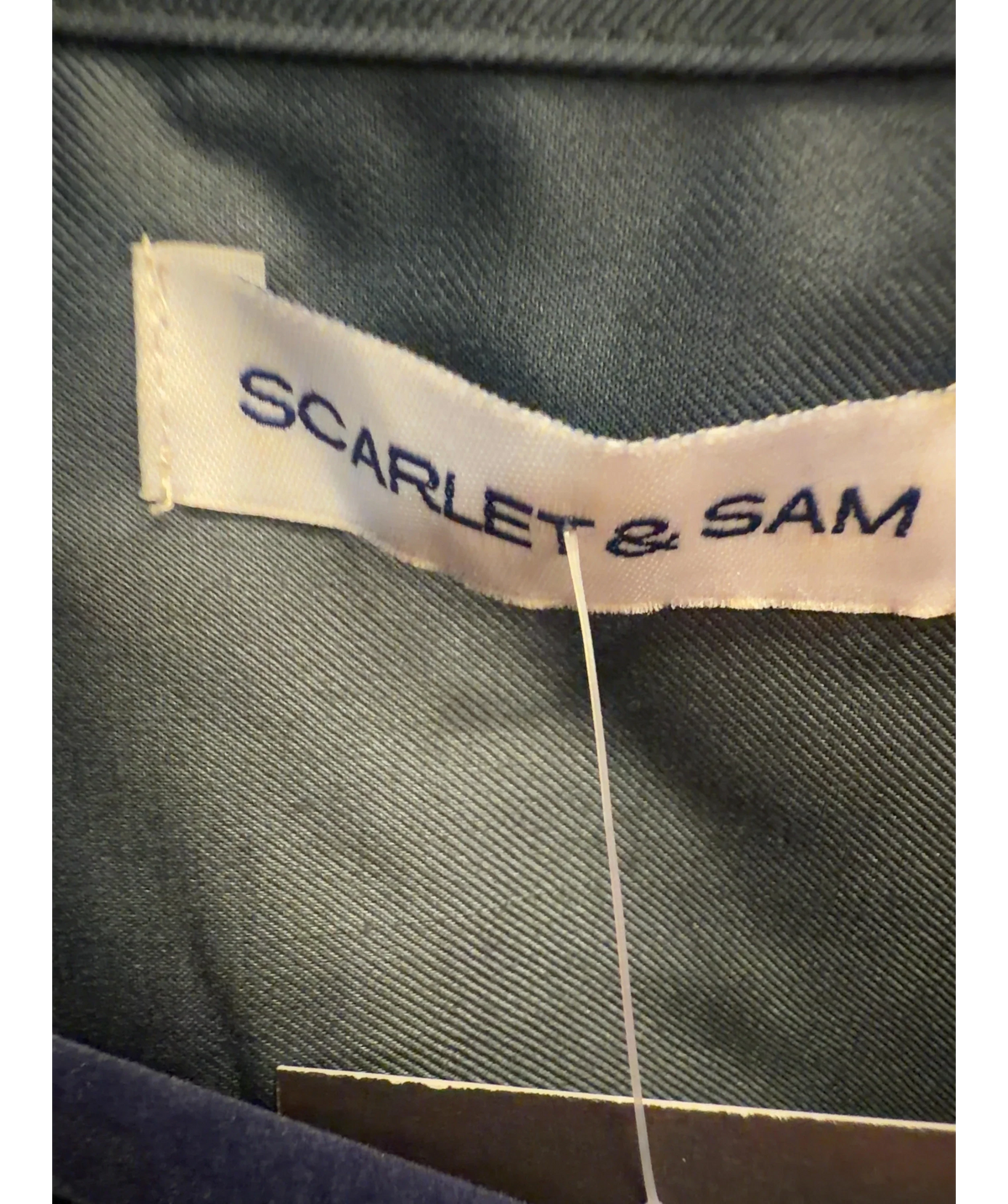 Scarlet & Sam Grey Scrunched Shirt — care label