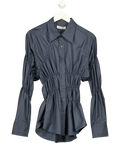 Scarlet & Sam Grey Scrunched Shirt — front