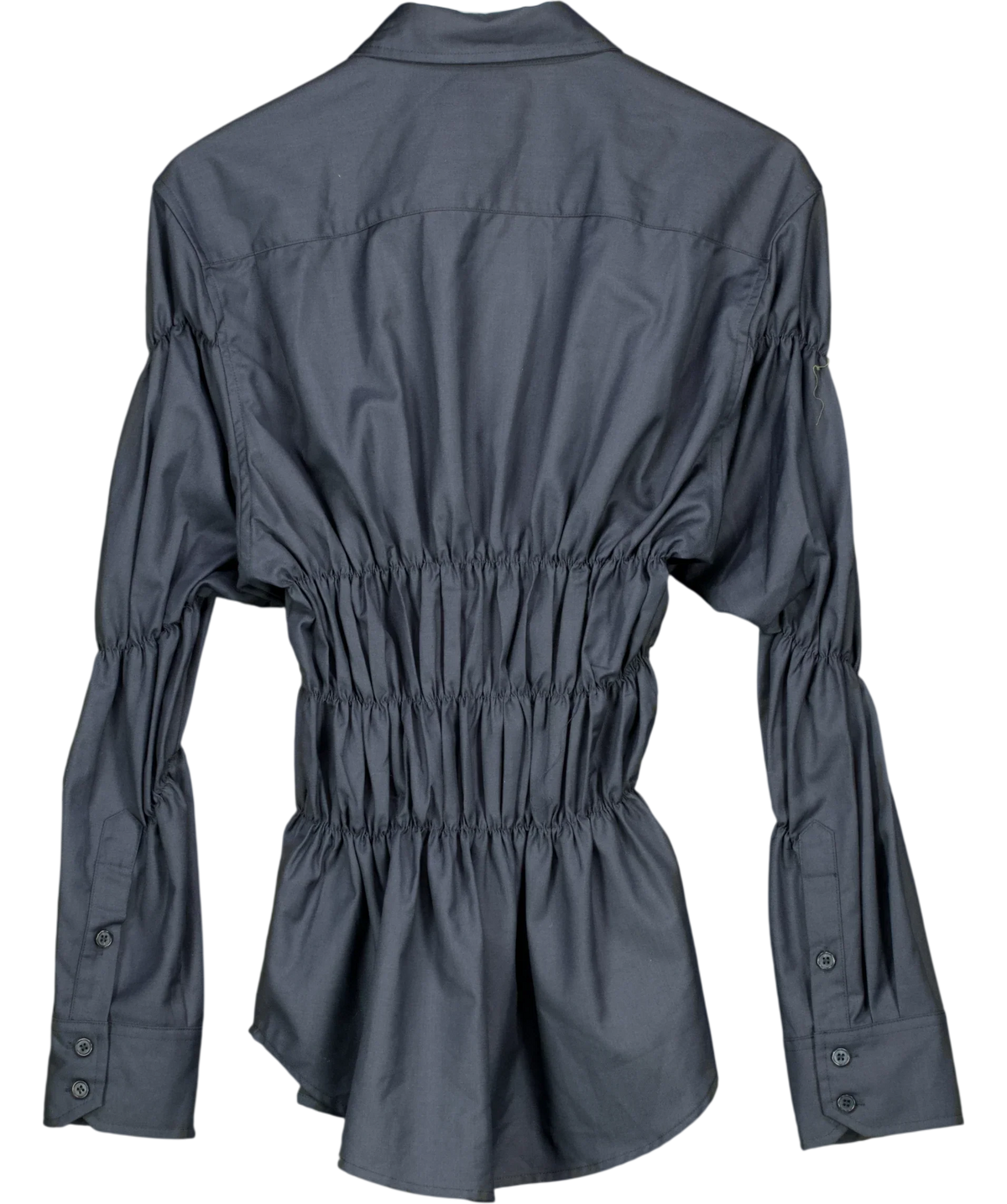 Scarlet & Sam Grey Scrunched Shirt — back
