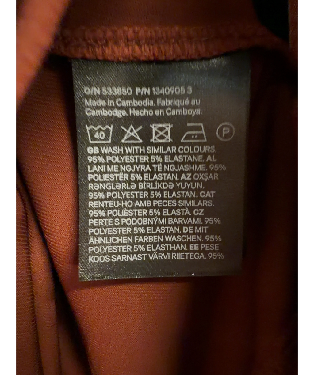 H&M Brown Colour, size UK XS/S — label