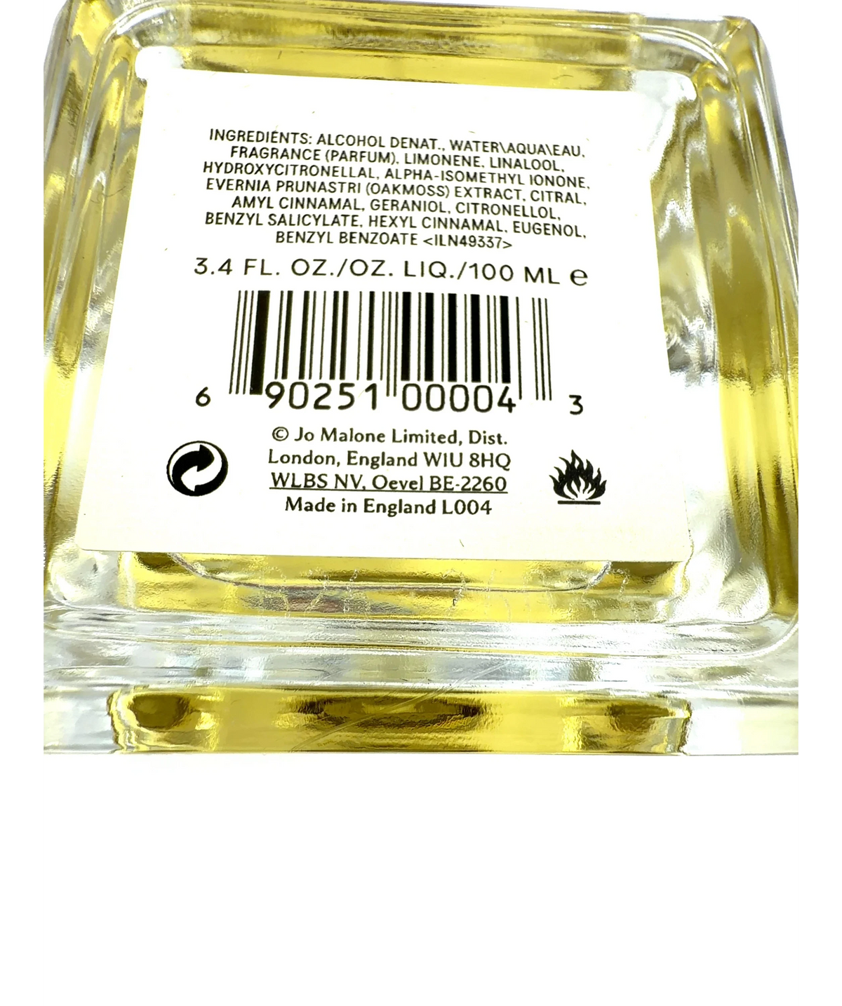 Jo Malone London Lime basil & mandarin Lime Basil & Mandarin Cologne, size 100ml — detail