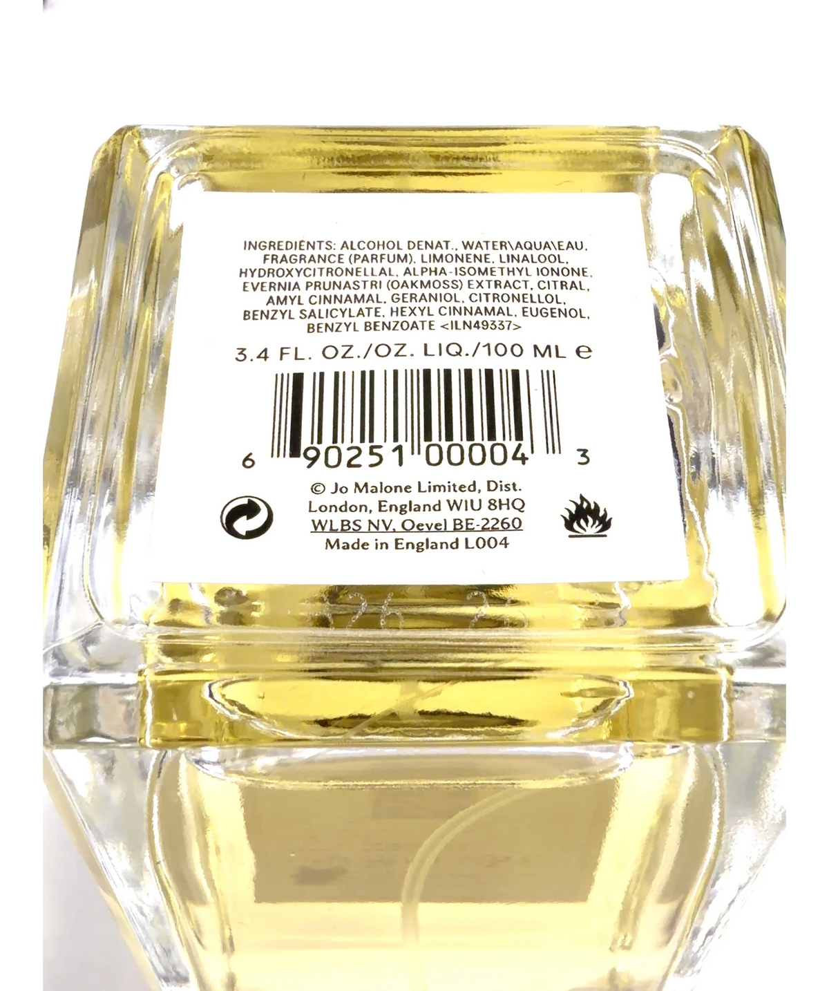 Jo Malone London Lime basil & mandarin Lime Basil & Mandarin Cologne, size 100ml — care label