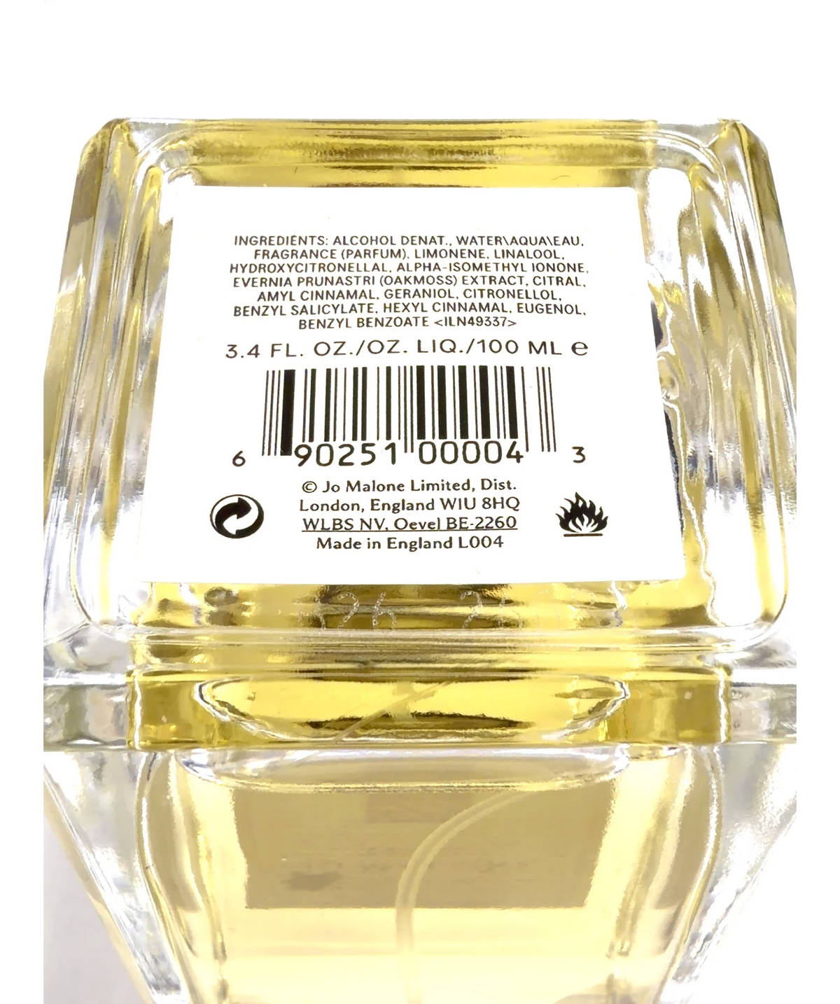 Jo Malone London Lime basil & mandarin Lime Basil & Mandarin Cologne, size 100ml — fabric detail