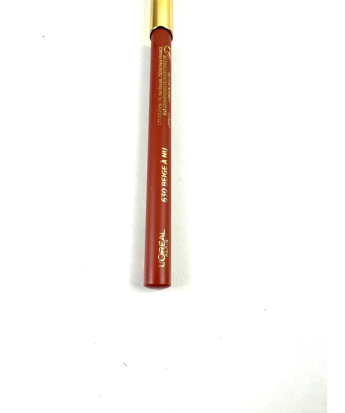 L'Oreal 630 BEIGE À NU L'Oreal Paris Color Riche Lip Liner 630 Beige A Nu 1.2g — label