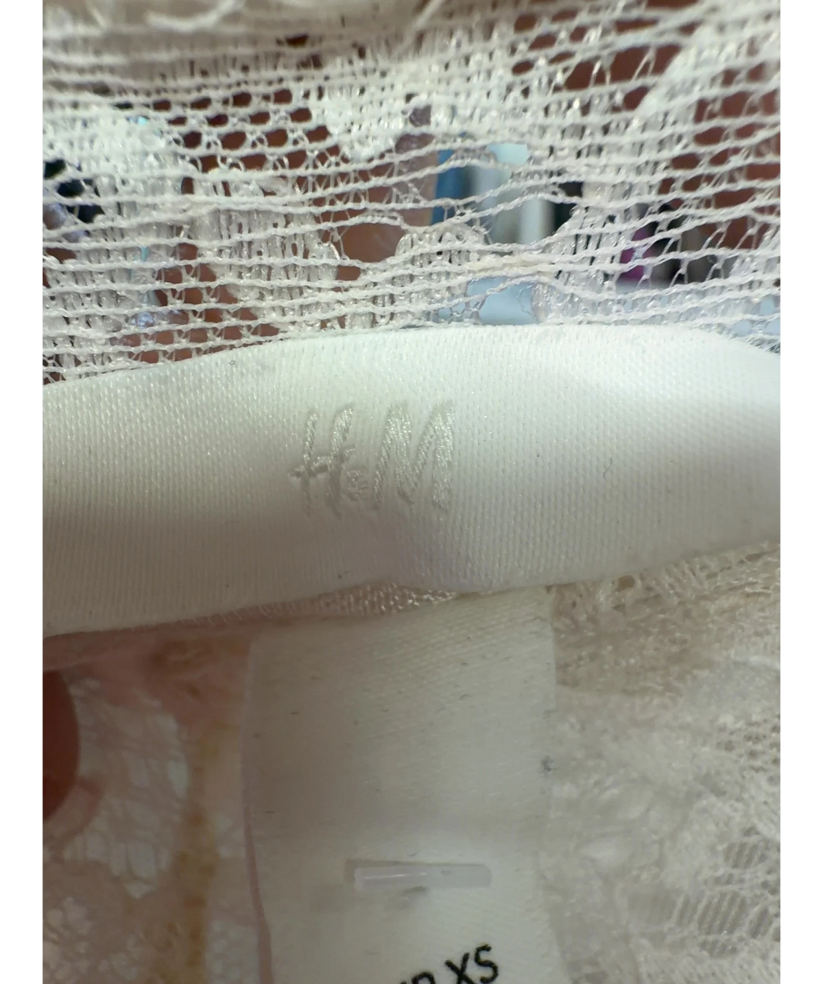 H&M Cream Colour, size UK XS — detail
