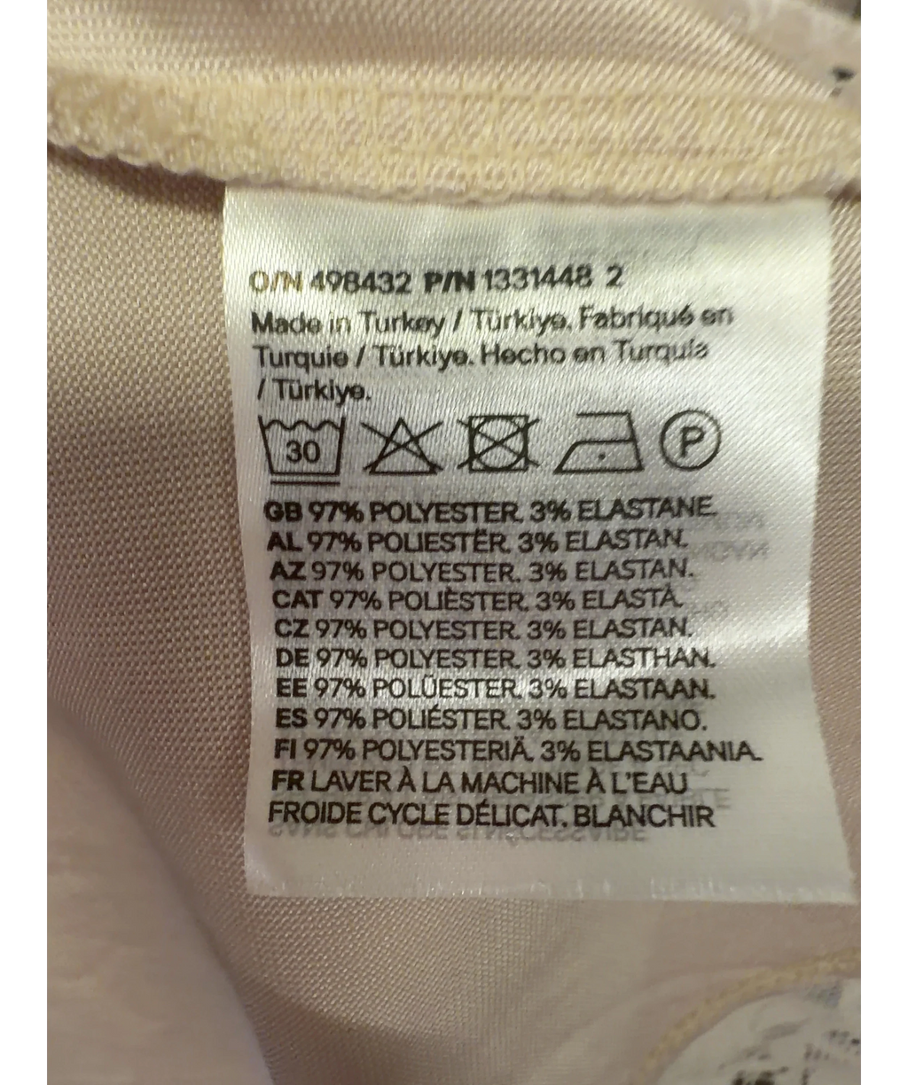 H&M Cream Colour, size UK XS — label