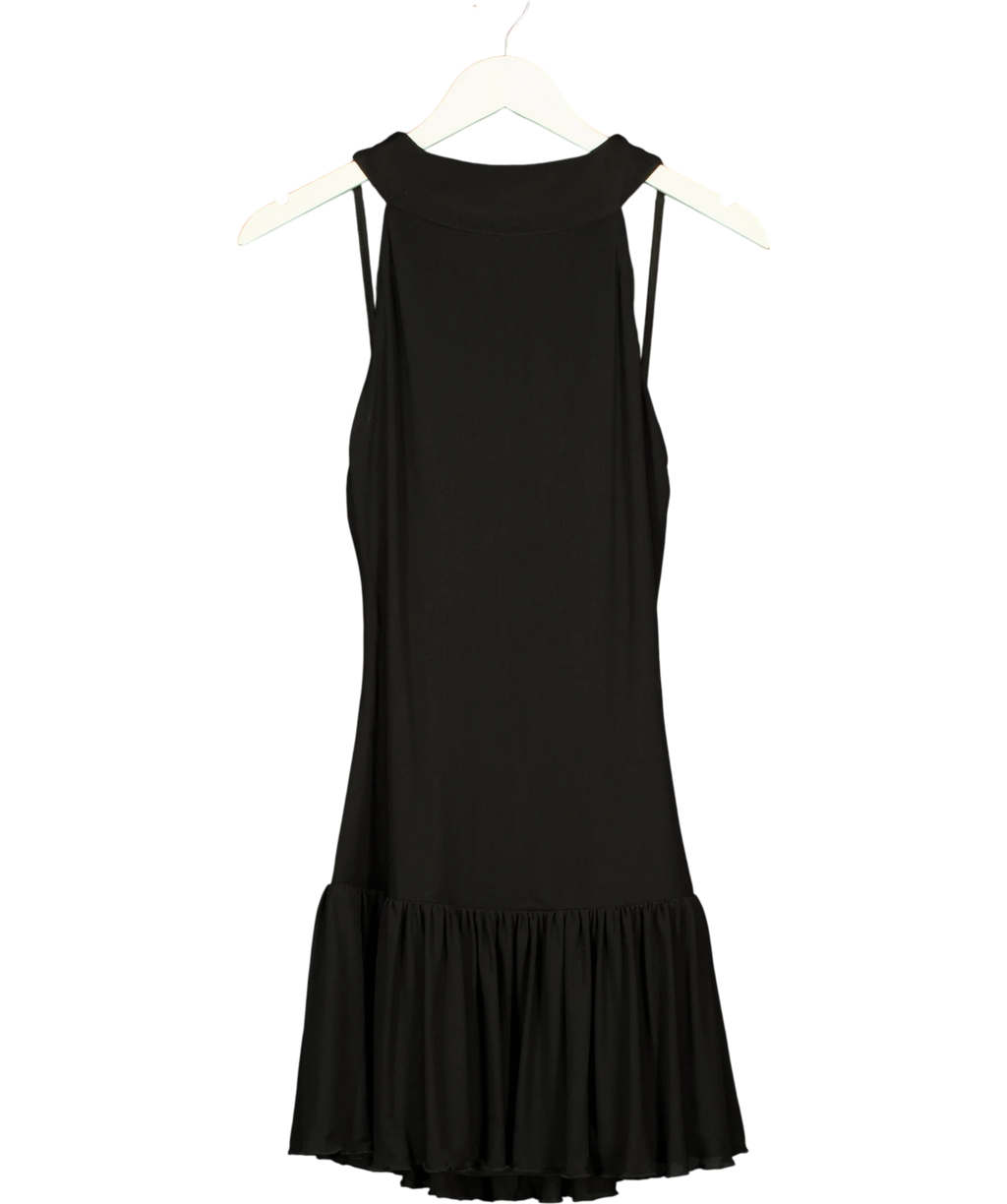 MORE TO COME Black Jolene Mini Dress, size UK M — front