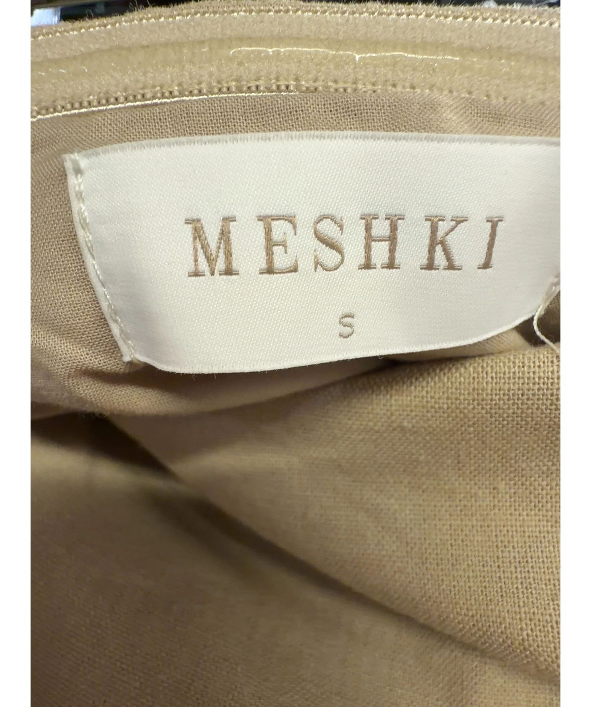 Meshki Beige Colour, size UK S — care label