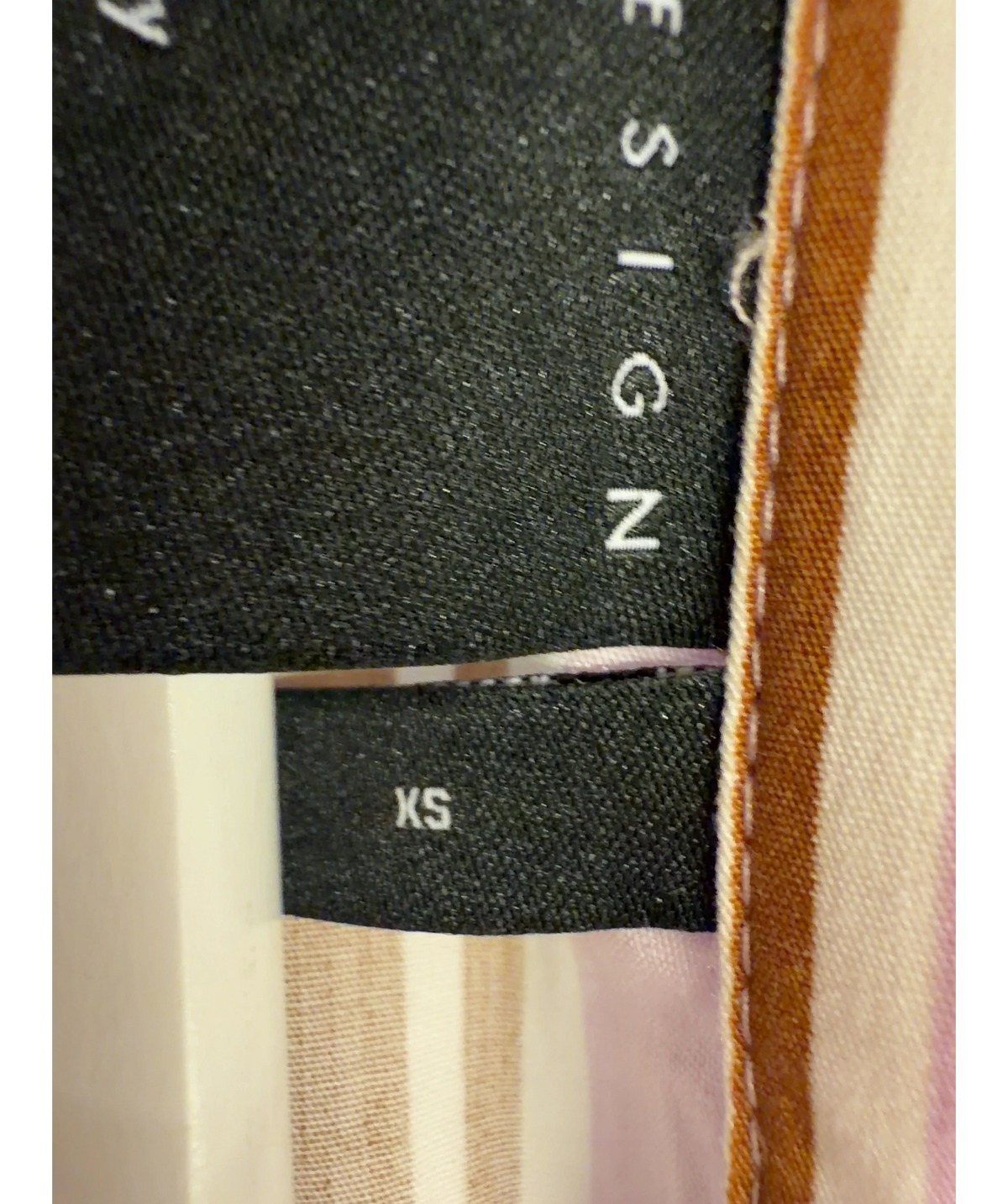ASOS pink Colour, size UK XS — care label