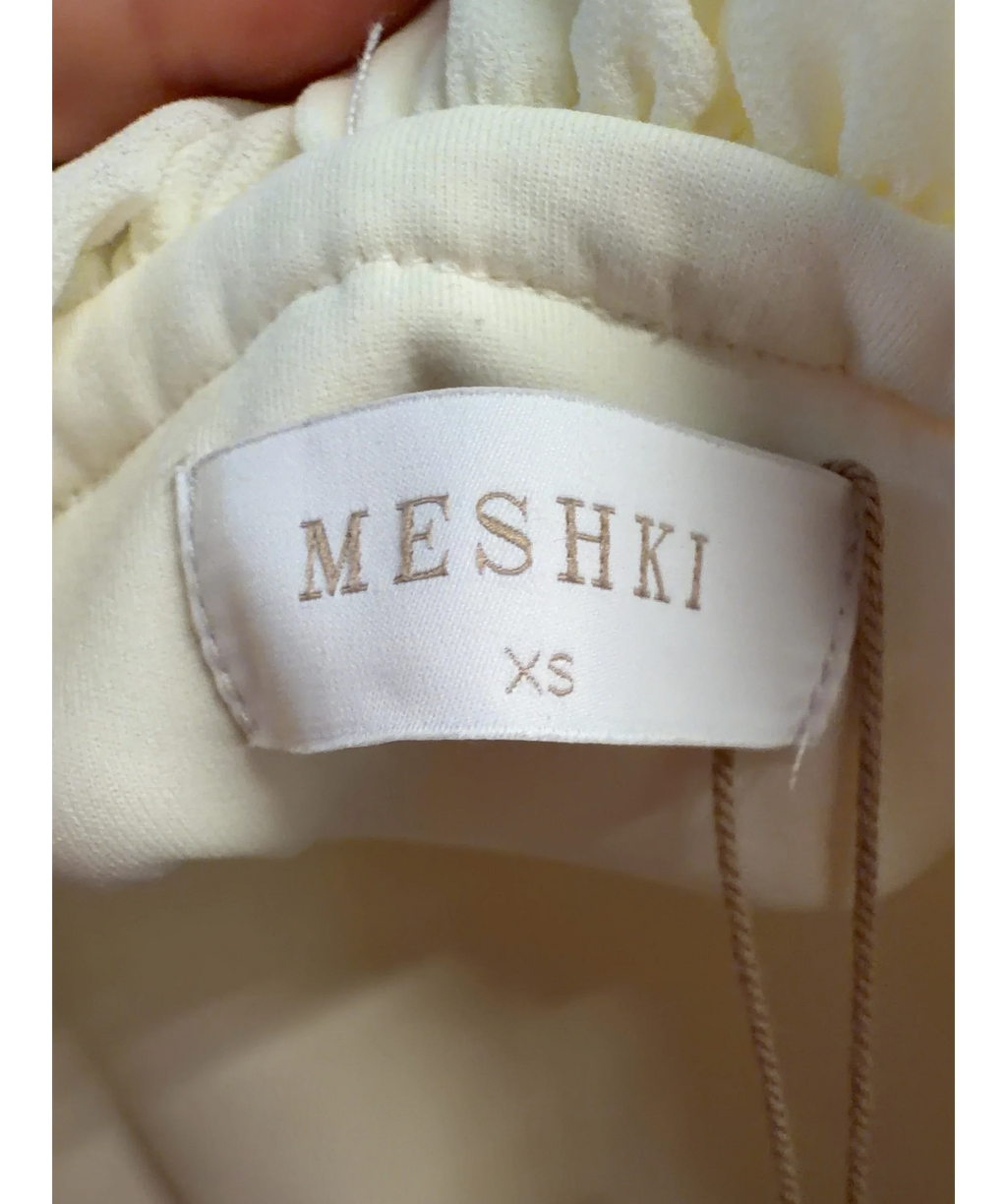 Meshki Cream Colour, size UK XS — care label