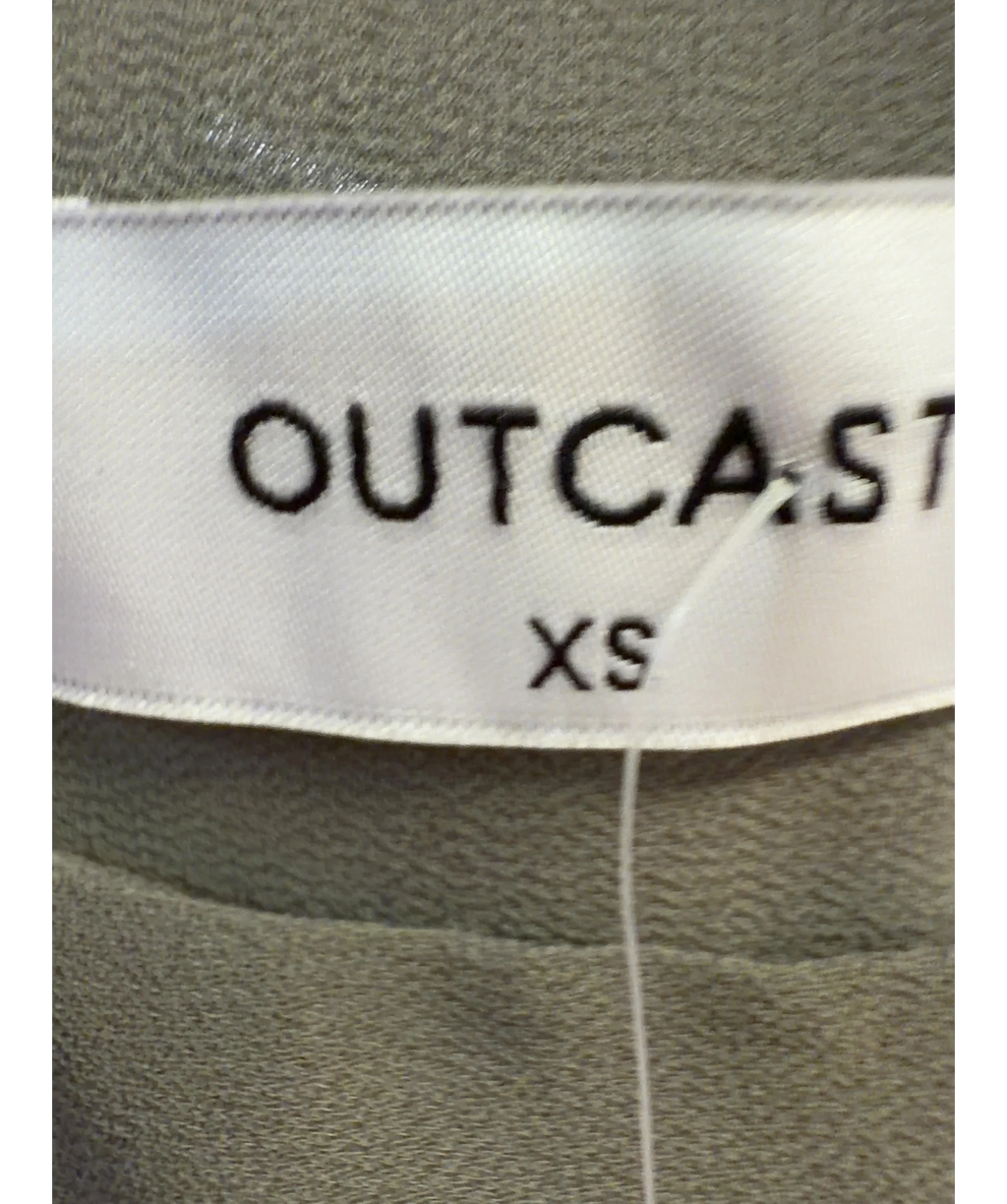 Outcast Grey Livvie Top & Skirt, size UK XS — fabric detail