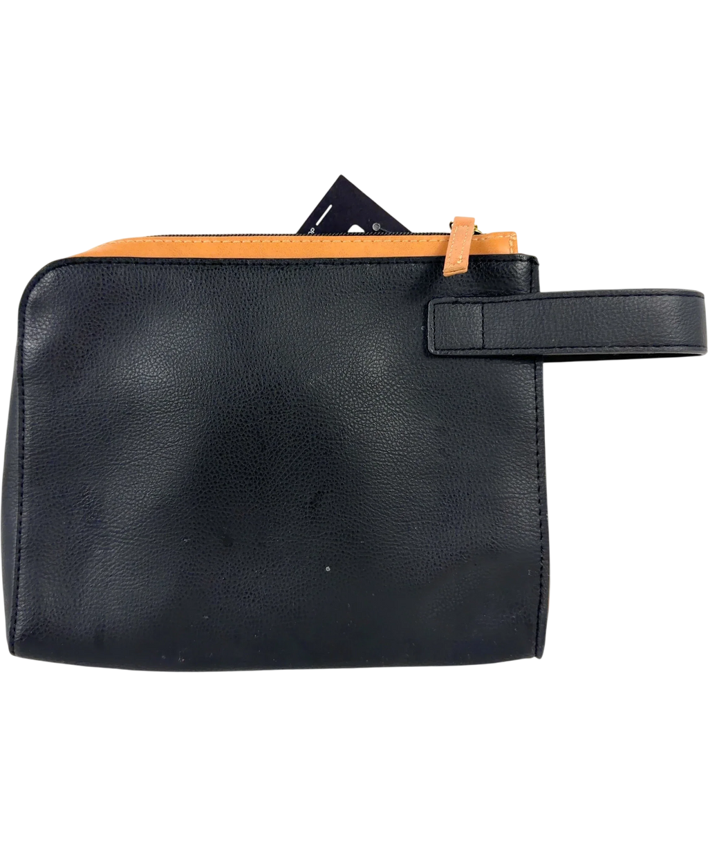 Bulgari Black collaborative amenity/toiletry travel pouch — back