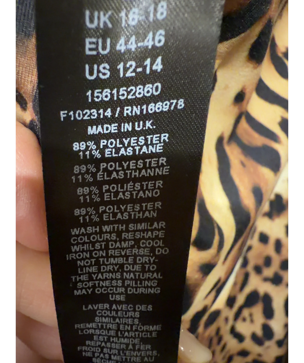 ASOS Brown Colour, size UK 16 — label