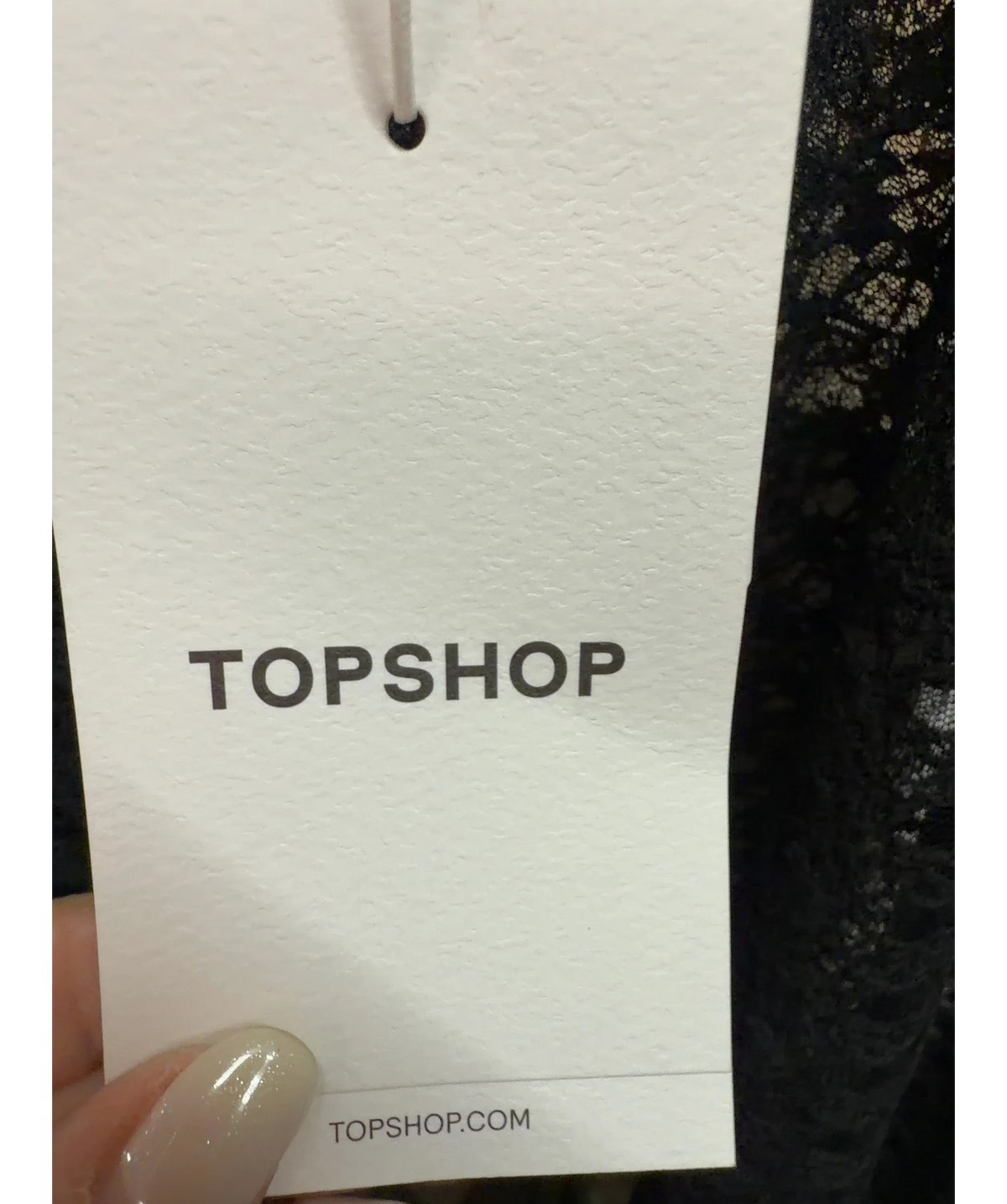 TOPSHOP Black Colour, size UK L — detail
