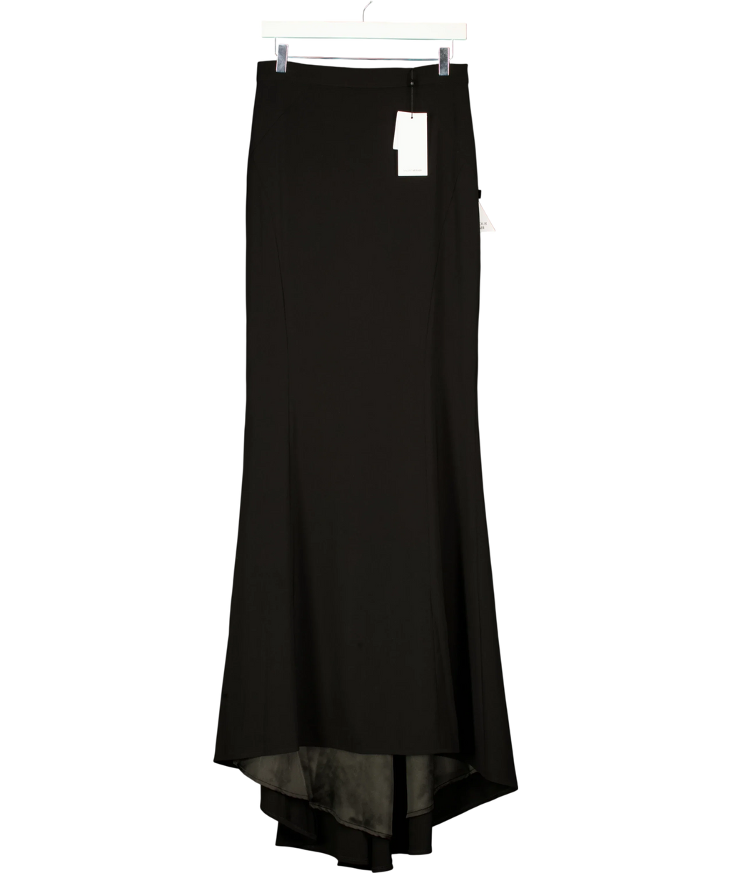 NADINE MERABI Black Carolina Black Maxi Skirt, size UK 10 — front