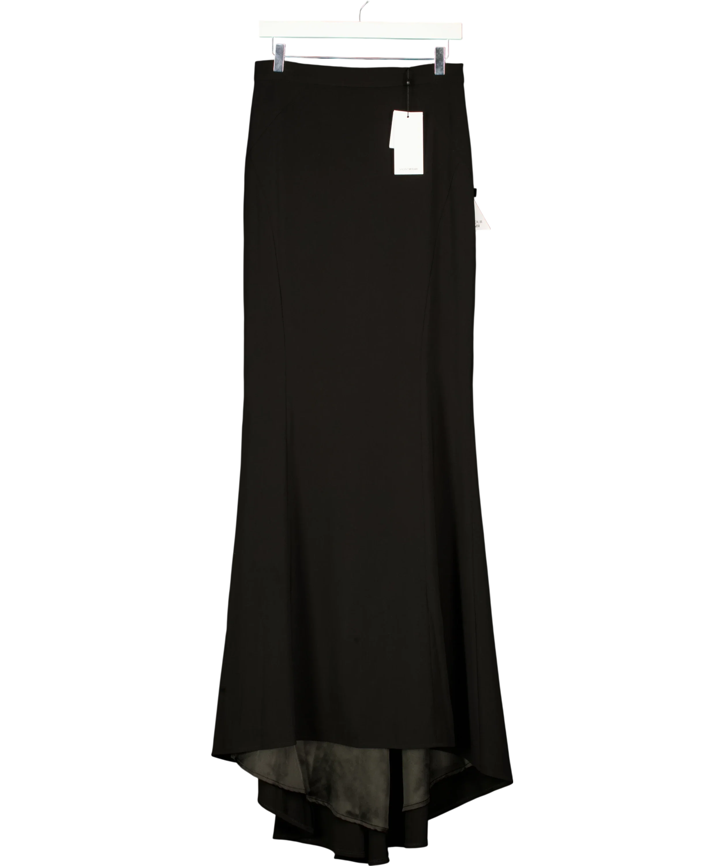 NADINE MERABI Black Carolina Black Maxi Skirt, size UK 10 — front