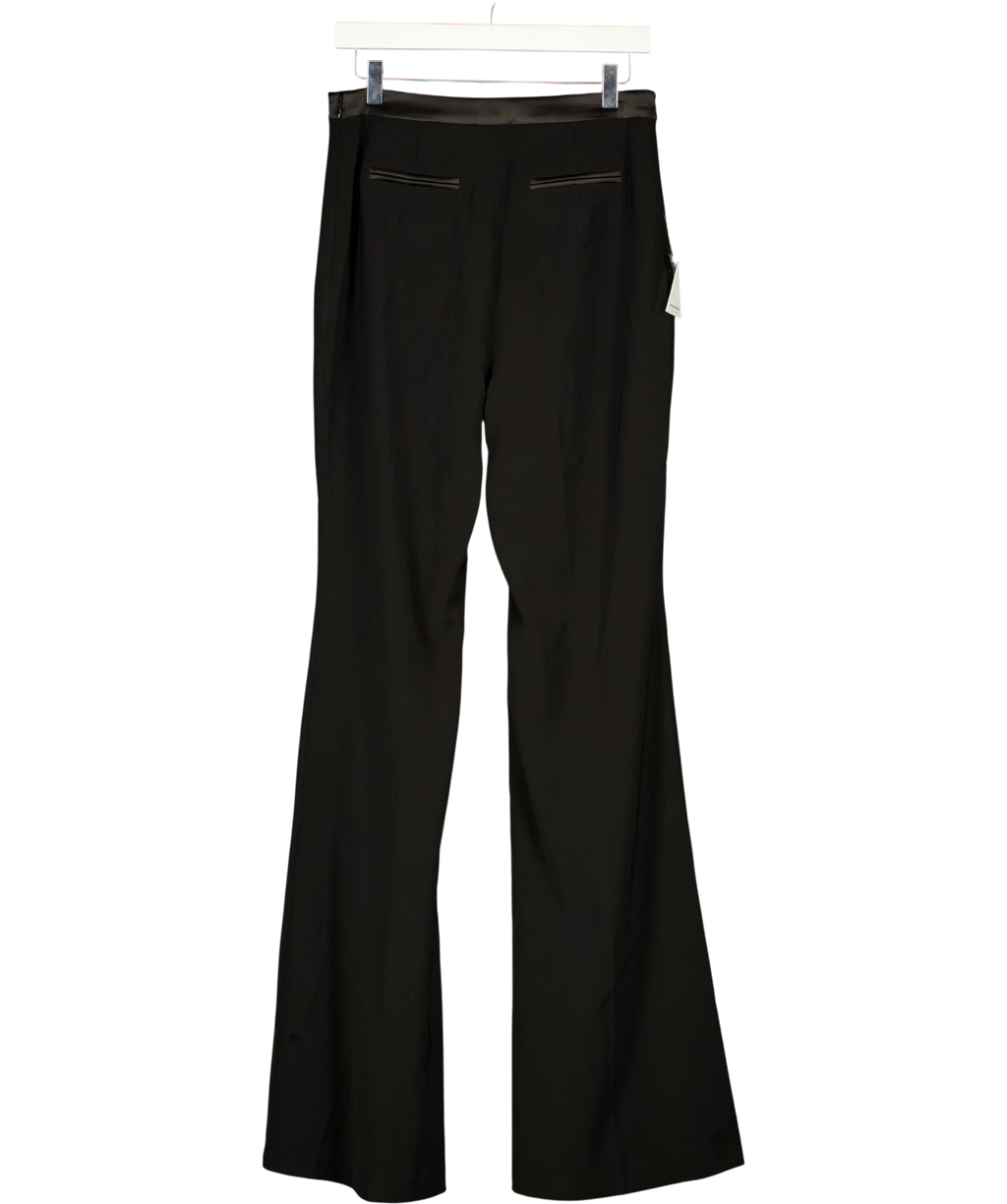 NADINE MERABI Black Charlotte Black Crepe Trousers, size UK 10 — back